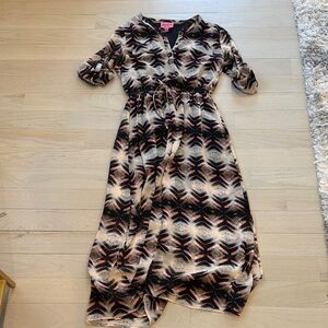 Stylish Patterned Maxi Dress